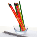 BAZIC Fluorescent Wood Pencil w/ Eraser (8/pack), pack of 24