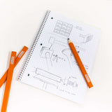 BAZIC Carpenter's Pencil (5/Pack), pack of 24