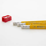 BAZIC 3 #2 The First Triangle Jumbo Yellow Pencil w/ Sharpener, pack of 24
