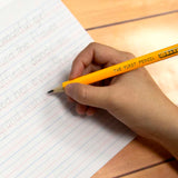 BAZIC 3 #2 The First Triangle Jumbo Yellow Pencil w/ Sharpener, pack of 24