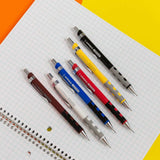 BAZIC Tritech 0.7 mm Mechanical Pencil w/ Ceramics High-Quality Lead, pack of 24