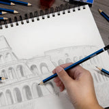 BAZIC Drawing Sketching Pencil Set, for Adults Artists (12/Pack), 24-Pack