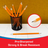 BAZIC #2 Triangle Yellow Pencil (12/Pack), pack of 24