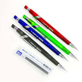 BAZIC Tri-Angle 0.7 mm Mechanical Pencil w/ Ceramics High-Quality Lead, pack of 24