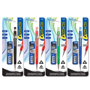 BAZIC Tri-Angle 0.7 mm Mechanical Pencil w/ Ceramics High-Quality Lead, pack of 24