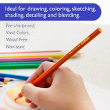 BAZIC 12 Colored Pencils, pack of 24