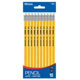 BAZIC #2 Premium Yellow Pencil (10/Pack), pack of 24