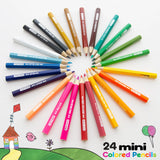 BAZIC 24 Mini Colored Pencils, pack of 24