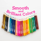 BAZIC 24 Mini Colored Pencils, pack of 24