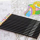 BAZIC 12 Colored Pencils Designer, Set for Art Drawing Sketching, 24-Pack