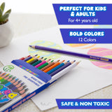 BAZIC Next 12 Colored Pencils, pack of 24