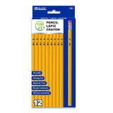BAZIC Next #2 Yellow Pencil (12/Pack), pack of 24