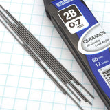 BAZIC 12 Ct. 0.7 mm Ceramics High-Quality Mechanical Pencil Lead (3/Pack), pack of 24