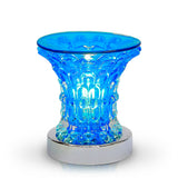 Aromar Touch Electric Oil Burner - Glass Maze Blue  (77601)