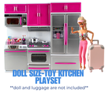 AZ Trading & Import Psk54 My Modern Kitchen Full Deluxe Kit Battery Operated Kitchen Playset: Refrigerator, Stove, Microwave, Mix
