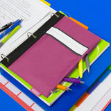 BAZIC Assorted Color 3-Ring Pencil Pouch, pack of 24