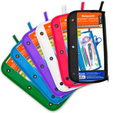 BAZIC 11.5" x 6.5" 3-ring Clear Pencil Pouch, pack of 24