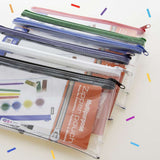 BAZIC 11" x 5" Clear Pencil Pouch, pack of 24