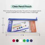 BAZIC 11" x 5" Clear Pencil Pouch, pack of 24