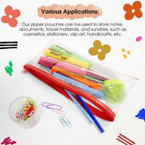 BAZIC 11" x 5" Clear Pencil Pouch, pack of 24