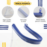 BAZIC 11" x 5" Clear Pencil Pouch, pack of 24