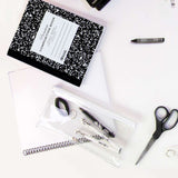 BAZIC 11" x 5" Clear Pencil Pouch, pack of 24
