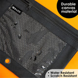 BAZIC Black 3-Ring Pencil Pouch w/ Mesh Window, pack of 24
