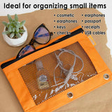 BAZIC Retro Color 3-Ring Pencil Pouch w/ Mesh Window, pack of 24