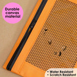 BAZIC Retro Color 3-Ring Pencil Pouch w/ Mesh Window, pack of 24