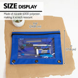 BAZIC 3-Ring Pencil Pouch w/ Clear Window, pack of 24