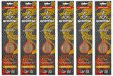 Aromar Hand-Dipped Incense Sticks – Made in USA, Multi-Scent Options, Available in 1, 3, or 6 Packs