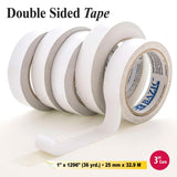 BAZIC 1" X 36 Yard (1296") Double Sided Tape, pack of 24