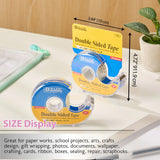 BAZIC 3/4" X 500" Double Sided Permanent Tape w/ Dispenser, pack of 24
