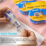 BAZIC 3/4" X 500" Double Sided Permanent Tape w/ Dispenser, pack of 24