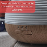 Aromar Wood Enlightenment 100 mL Ultrasonic Essential & Fragrance Oil Diffuser (Black)