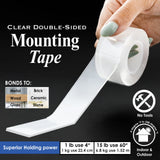 BAZIC 1" X 60" Double Sided Clear Mounting Tape, pack of 24
