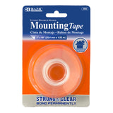 BAZIC 1" X 60" Double Sided Clear Mounting Tape, pack of 24