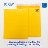 BAZIC 9.5" X 13.5" (#4) Self-Seal Bubble Mailers-pack of 25