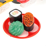 Kitchen Connection 21 Pieces Japanese Sushi Bento Box Plastic Play Food Set, Dinner Foods (Multi-color)