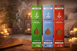 Aromar Hand-Dipped Incense Sticks – Made in USA, Multi-Scent Options, Available in 1, 3, or 6 Packs