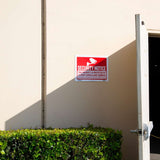 BAZIC 12" X 16" Security Notice Sign, pack of 24