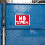 BAZIC  12" X 16" No Trespassing Sign, pack of 24