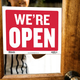 BAZIC 12" X 16" Open Sign w/ Closed Sign on Back, pack of 24