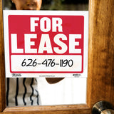 BAZIC 12" X 16" For Lease Sign, pack of 24