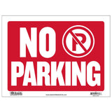 BAZIC 9" X 12" No Parking Sign, pack of 24
