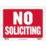 BAZIC 9" X 12" No Soliciting Sign, pack of 24