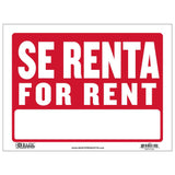 BAZIC 9" X 12" Se Renta Sign, pack of 24