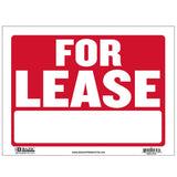 BAZIC 9" X 12" For Lease Sign, pack of 24