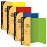 BAZIC 36" X 48" Assorted Color Tri-Fold Corrugated Presentation Board, Case Pack 24
