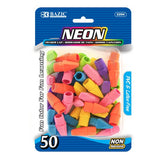 BAZIC Neon Eraser Cap (50/Pack), pack of 24